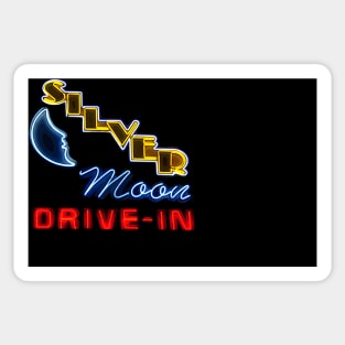 Silver Moon Drive Inn face mask design A Sticker